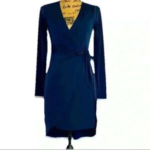 BCBGeneration Faux Wrap Long Sleeve Mini Dress